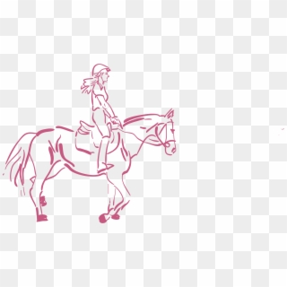 This Free Icons Png Design Of Girl Riding A Horse Clipart