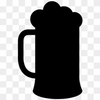 Free Beer Icon Png Vector - Silhouette Beer Mug Icon Clipart
