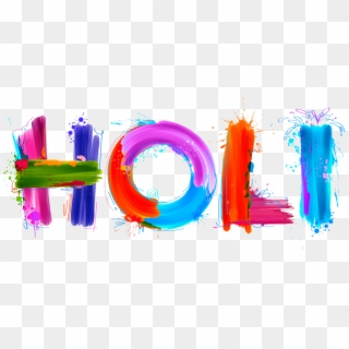 Holi Png Free Download - Happy Holi Png Text Clipart