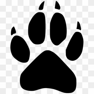 Png File - Unm Lobo Paw Print Clipart