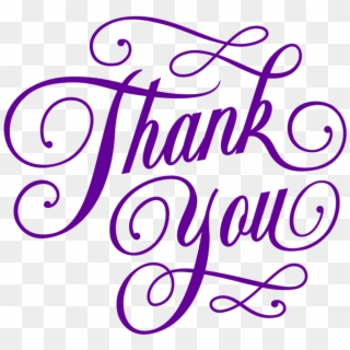 Thank-you - Thank You Png Purple Clipart