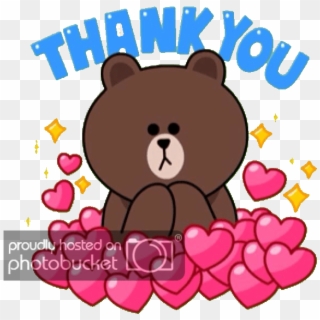 Big Thank You Clipart - Line Friends Thank You - Png Download