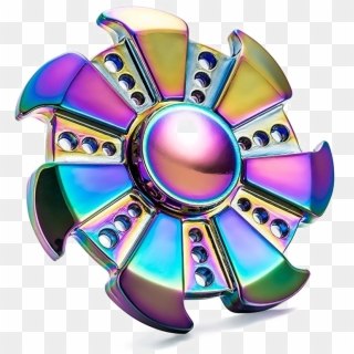Rainbow Fidget Spinner Png Image Transparent - Fidget Spinner Rainbow Clipart