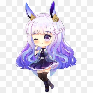 Roblox Anime Girl With Blue Hair Decal Download Anime Cute Chibi - cute hairstyles for roblox