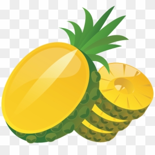 Free To Use &, Public Domain Pineapple Clip Art - Pineapple Slices Cartoon Png Transparent Png