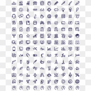 Brainy Icons Science And Education On Behance - Free Business Shape Photoshop Clipart