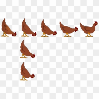 This Free Icons Png Design Of Chicken Poules Many Positions - Turkey Clipart