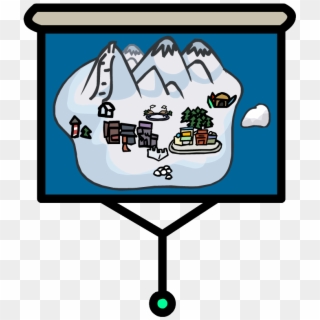 Scroll Down Png - Club Penguin Map Furniture Clipart