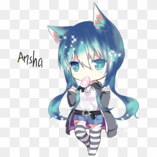 Kawaii Neko - Cartoon Clipart
