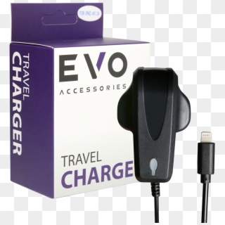 Evo Lightning Mains Charger Suitable For Iphone 5 And - Headphones Clipart