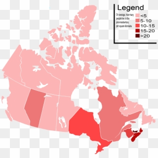 Canada Population Density Map - Canada Population Map By Province Clipart