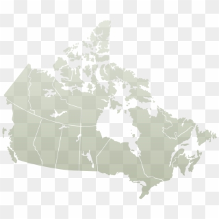 Grey Map Of Canada Clipart