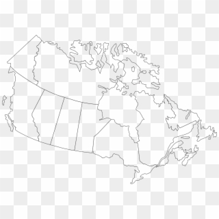 Map Of Canada Clipart - Png Download