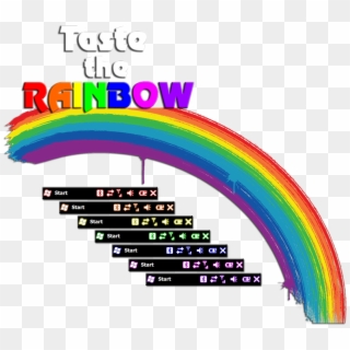 Taste The Rainbow - Rainbow Colors Indigo Violet Clipart