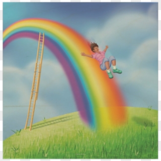 Rainbow Slide Wood Art - Rainbow Clipart