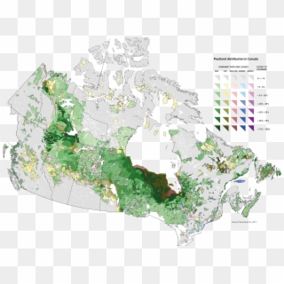 Peatland Distribution In Canada's Provinces And Territories - Terrace Bc On Map Clipart
