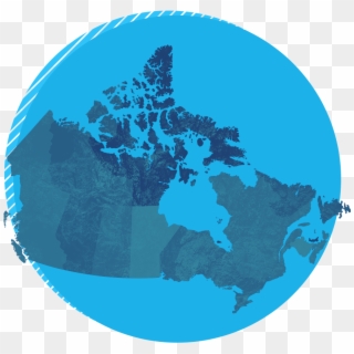 Canada Map Circle - Map Of Canada Ww1 Clipart