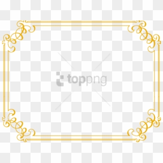 Free Png Gold Wedding Borders Png Png Image With Transparent - Fancy Border Transparent Background Clipart