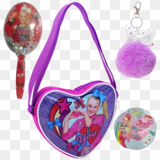 Jojo Siwa Bag, Bow, Brush, And Key Chain 4 Pc Gift - Handbag Clipart