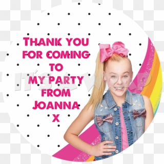 Jojo Siwa Sweet Cone Stickers - Jojo Siwa Thank You Tags Clipart