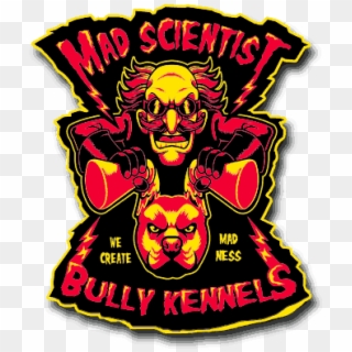 Mad Scientist Bully Kennels - Graphic Design Clipart
