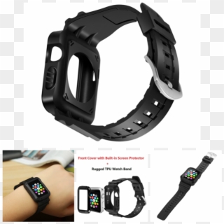 Watch Band Case Band Strap For Iwatch Apple 3 2 1 W/ - Strap Clipart