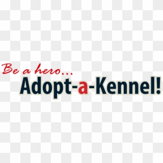 Adopt A Kennel Title Bar - Graphic Design Clipart