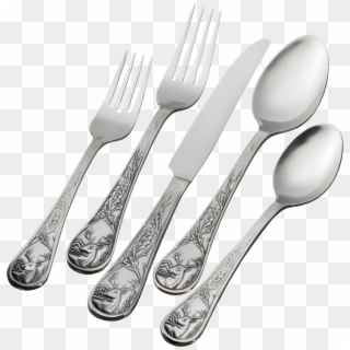 Bass Pro Shops® Outdoor-themed 20 Piece Flatware Collection - Spoon Clipart