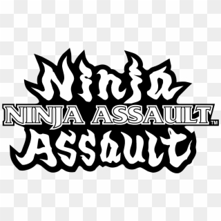 Ninja Assault Logo Black And White - Ninja Clipart