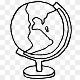 Drawing Outline Globe - Easy Drawing Of A Globe Clipart