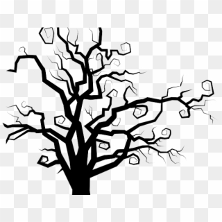 Spooky Clipart Drawing - Spooky Tree Png Clipart Transparent Png