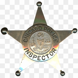 Chicago Police Department Badges - Inspector Star Clipart