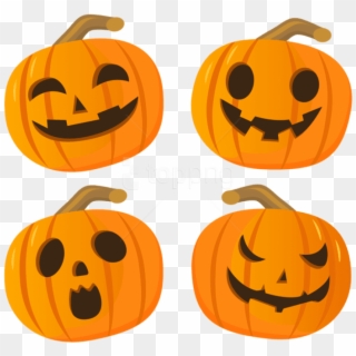 Free Png Download Halloween Pumpkin Set Png Images - Jack-o'-lantern Clipart