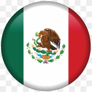 Reasons To Move Out Of Mexico - Mexico Flag Button Png Clipart