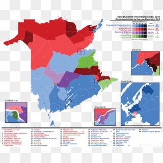New Brunswick Election Map Clipart
