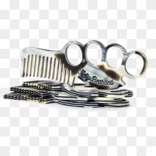 Barber - Brass Knuckle Comb Clipart