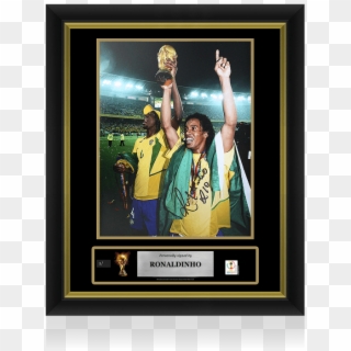 Ronaldinho Official Fifa World Cup™ Signed And Framed - Ronaldinho Winner World Cup Clipart