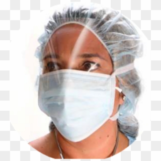 Face Mask 3 Ply With Shield Blue Tie On - Mascarilla Quirurgica Con Visor Clipart