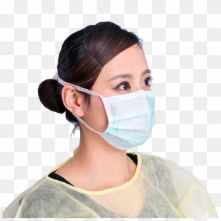 3 Ply Face Mask With Tie - Surgeon Clipart