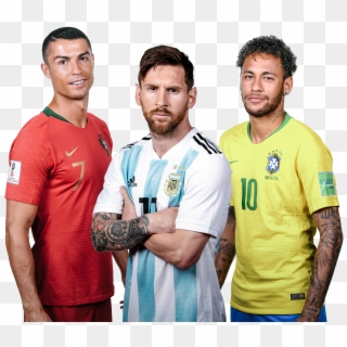 Cristiano Ronaldo, Lionel Messi & Neymar Render - Ronaldo Portugal Vs Messi Argentina Clipart