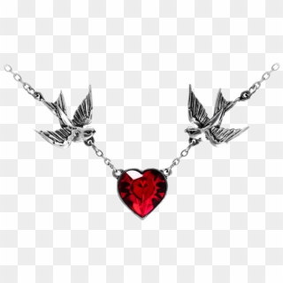 #freetoedit #necklace #birds #heart #goth #gothic #gothicjewelry - Necklace Clipart