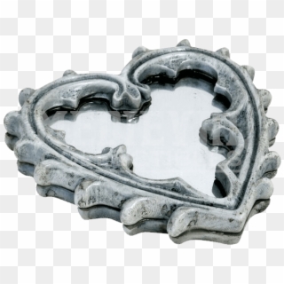 Gothic Heart Compact Mirror - Locket Clipart