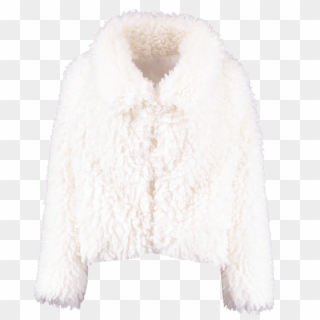 Beat The Chill Looking Fire In A Faux Fur Coat - Wool Clipart