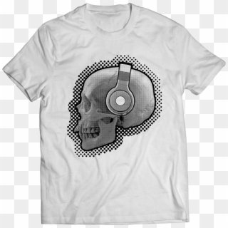 Skull Headphones T-shirt - Fro Babies T Shirt Clipart
