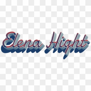 Elena Hight Missing You Name Png - Graphic Design Clipart