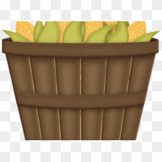 Basket Of Corn Cartoon Clipart