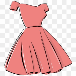 Dress Skirt Art Hand - Dress Clipart