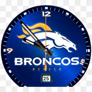 Denver Broncos Analog Watch Watch Face Preview Clipart