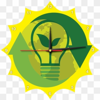 Green Earth Clock - Jaiku Clipart