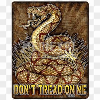 Don't Tread On Me Vintage Steel Sign - Dont Tread On Me Clipart